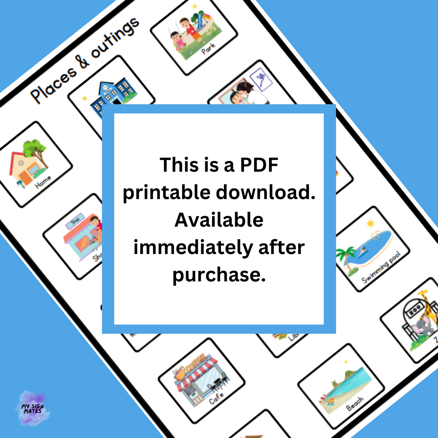 PDF Printable Point & Choose Communication Bundle *PDF Download*
