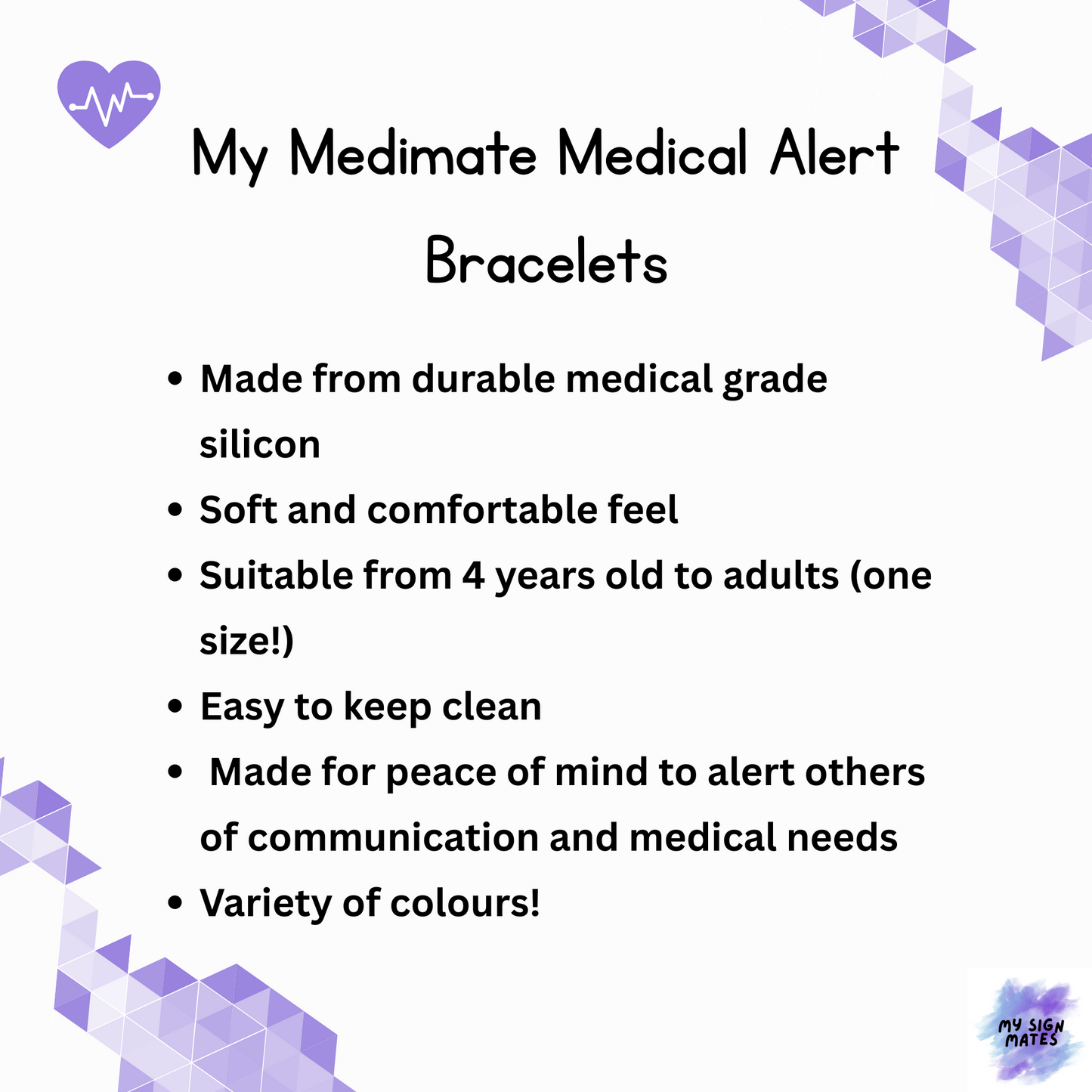 My Medimate Medical Alert Bracelet
