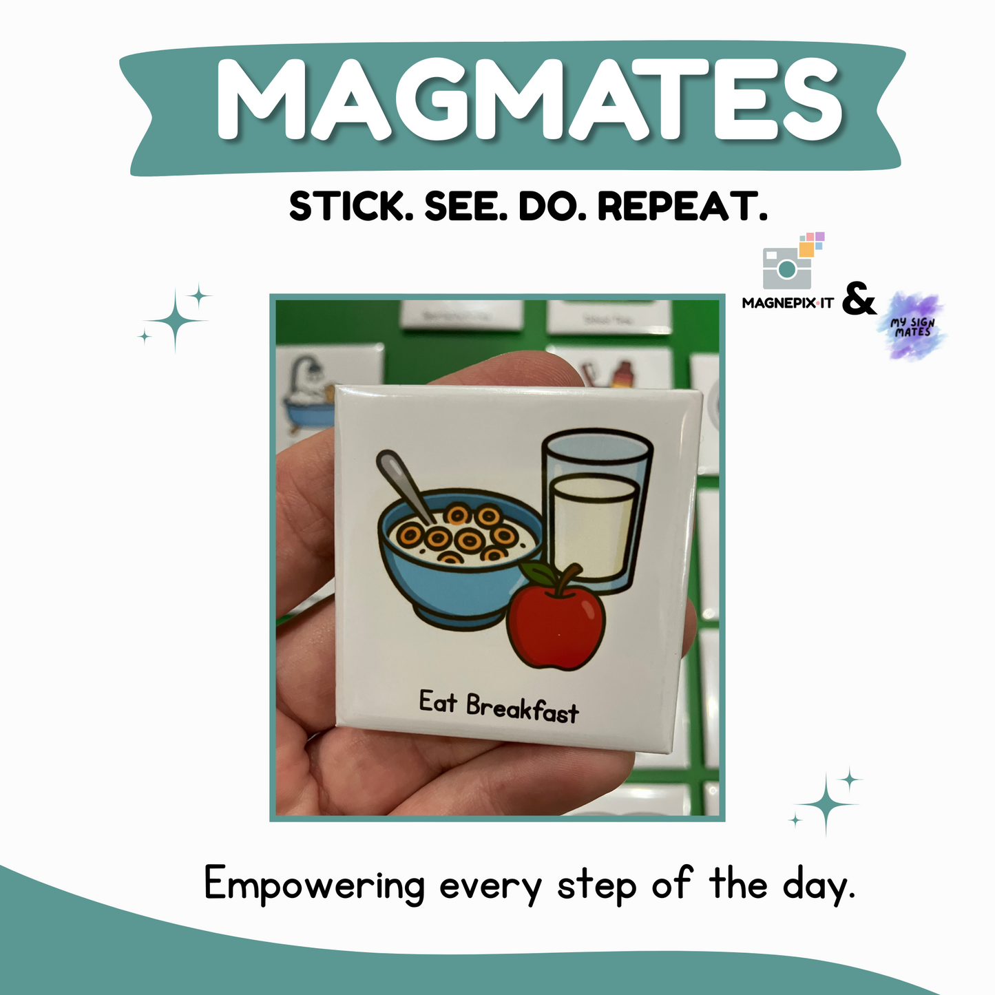 EVERYDAY ROUTINE MAGMATES - SET OF 18