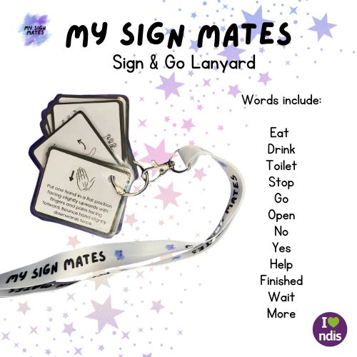 KEY WORD SIGN LANYARD BUNDLE - SAVE 20% JULY ONLY